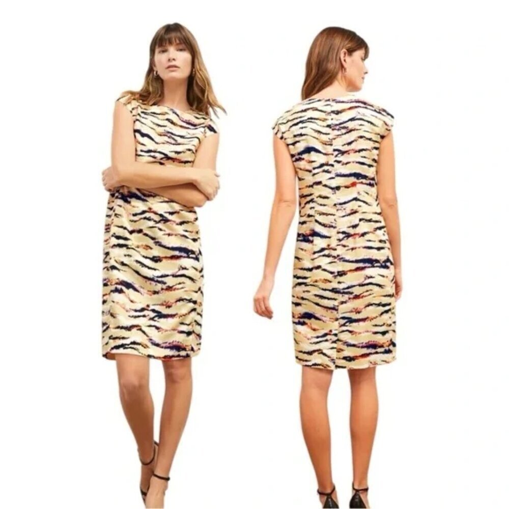 MM Lafleur The Maaza Airy Cotton Mojave Print Dress -NWT